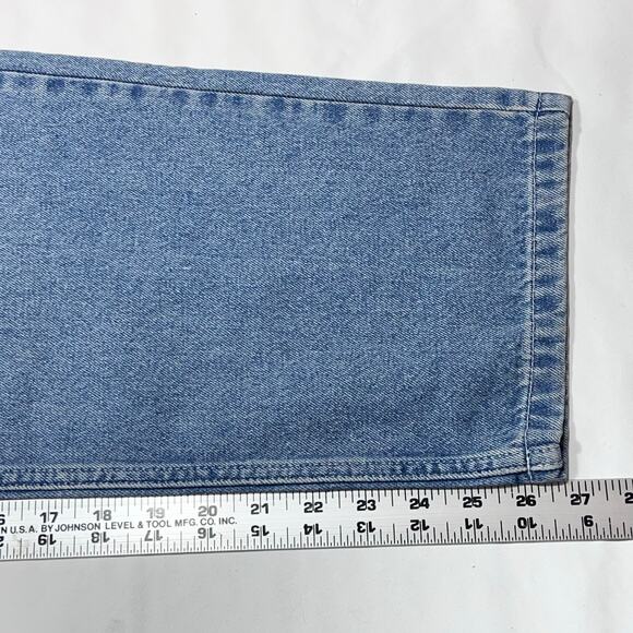 Vans Off the Wall Denim Jeans Women 26/12 Blue Wide Leg Baggy Loose Fit New - Picture 8 of 10